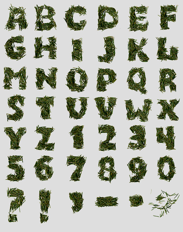 55个英文字母设计创意作品