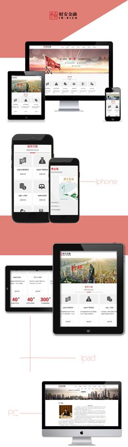 新颖的金融网站建设公司案例,财安金融网站设计案例